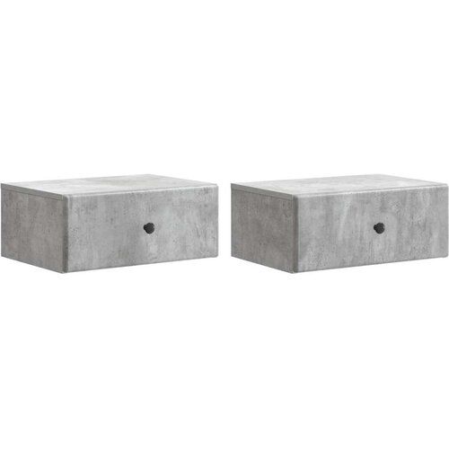  Stenski nočni omarici 2 pcs Betonsko siva 49 x 34,5 x 20 cm, (5000209747) Cene