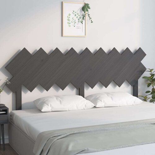 vidaXL uzglavlje za krevet sivi 178x3x80,5 cm od masivne borovine Cijene