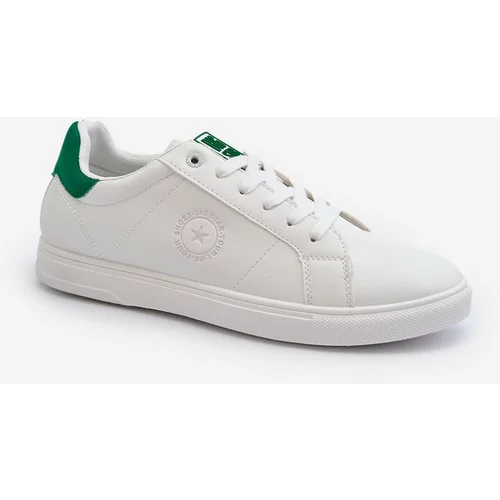 Big Star Men's Eco Leather White Low-Top Sneakers