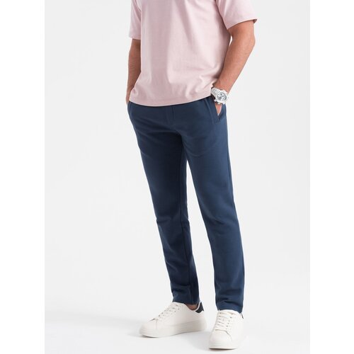 Ombre Men's sweatpants with unlined leg - dark blue Cene