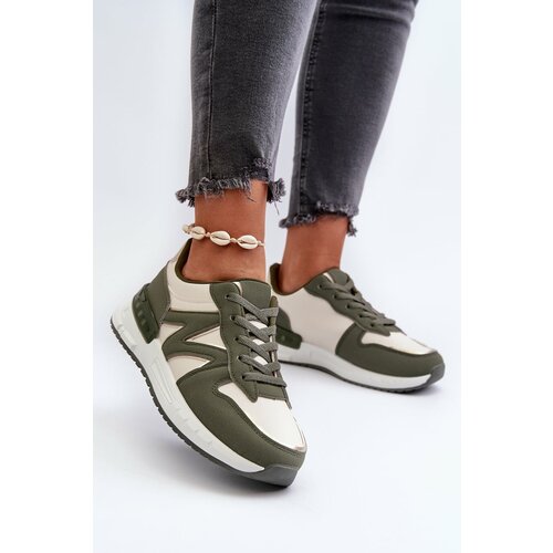 Kesi Women's sneakers made of eco leather, green Kaimans Slike