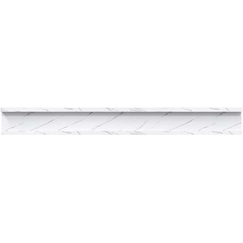  Polica na zidu s policom 2 pcs Bijeli mramor 80 x 9 x 3 cm Slike