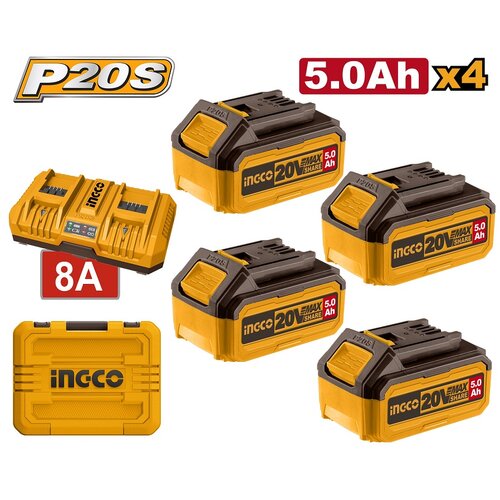  Set baterija 20V FBCLI20285 4x5,0Ah SUPER INGCO Cene