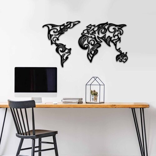 Wallity zidna dekoracija mt - 015, 86 x 47 cm, crna Cene