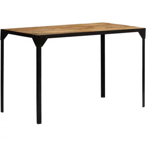  Blagovaonski stol od masivnog grubog drva manga i čelika 120 cm