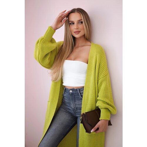 Kesi Włoski Włoski Sweater long cardigan pistachio Cijene