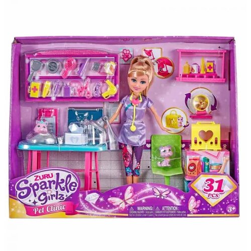 Dexyco Sparkle girlz veterinar set s lutkom Cijene