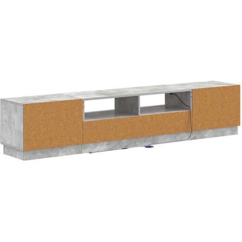  LED TV kabinet HOORN 3 kom. Betonska siva Konstruirano drvo 100 x 35 x 40 cm Slike