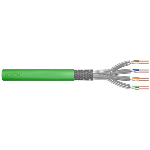 Digitus Installation cable cat.8.2, S /FTP, Dca, AWG 22 /1, LSOH, 50m, green, reel Cijene