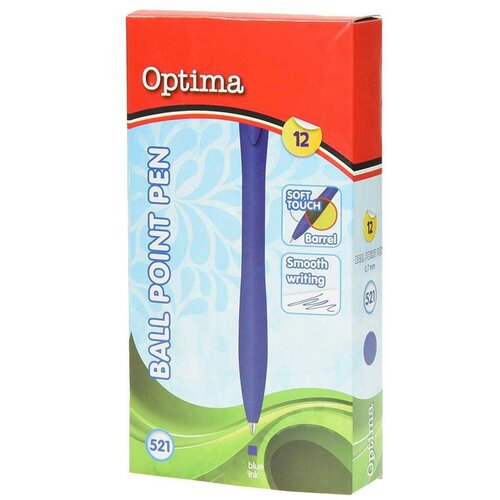 Optima Kemični svinčnik, Soft Touch, temno moder Slike