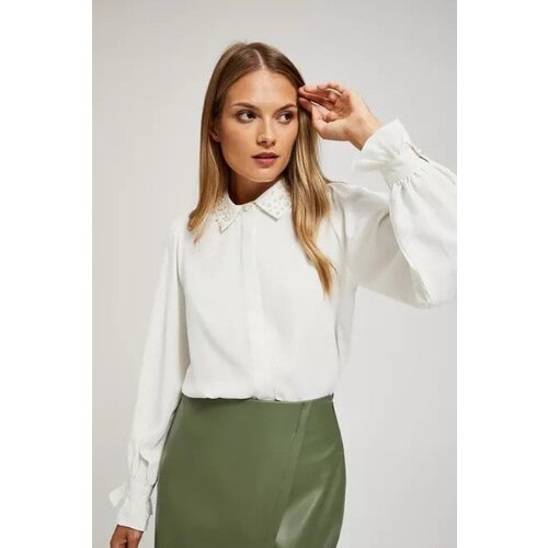 Moodo Shirt with decorative collar Slike