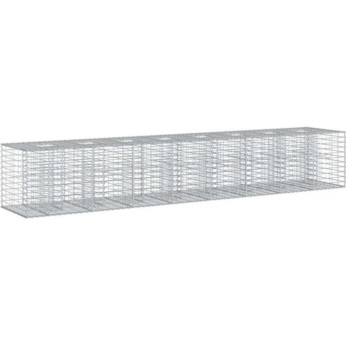  Gabionski uzdignuti krevet 2 pcs Srebrno 340 x 60 x 55 cm Cijene
