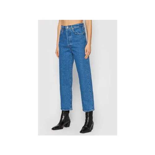 Levi's Jeans hlače Ribcage Ankle 72693-0117 Modra Straight Fit