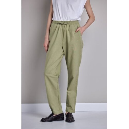 Legendww zenske pantalone sa elasticnim pojasom od pamuka i lana Cene