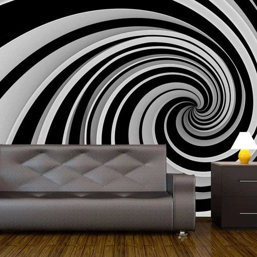  tapeta - Black and white swirl 400x309