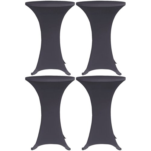vidaXL Raztegljivo pregrinjalo za mizo 4 kosi 80 cm antracit Cene