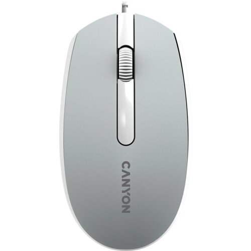 Canyon Wired  optical mouse with 3 buttons, DPI 1000, with 1.5M USB cable,Dark grey, 65*115*40mm, 0.1kg - CNE-CMS10DG Cene