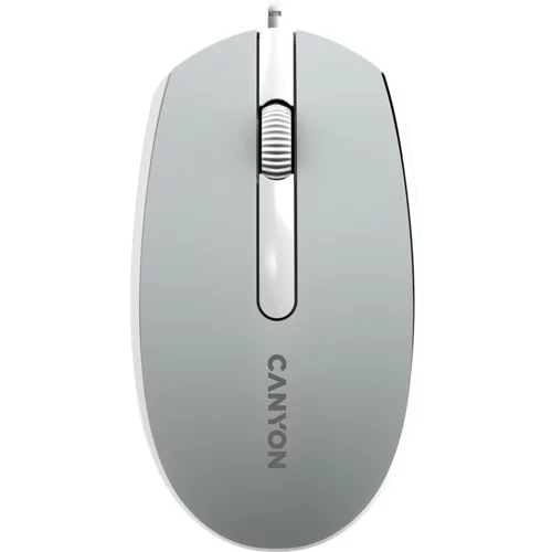 Canyon Wired optical mouse with 3 buttons, DPI 1000, with 1.5M USB cable,Dark grey, 65*115*40mm, 0.1kg - CNE-CMS10DG
