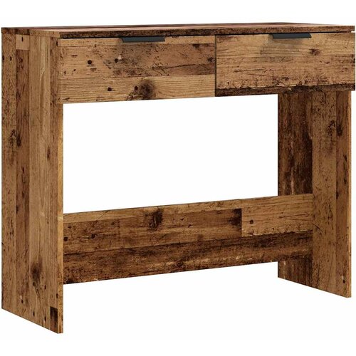 Maison Chic konzolna miza - miza ob steni Old Wood 90x36x75 cm inženirski les, (21786065) Slike