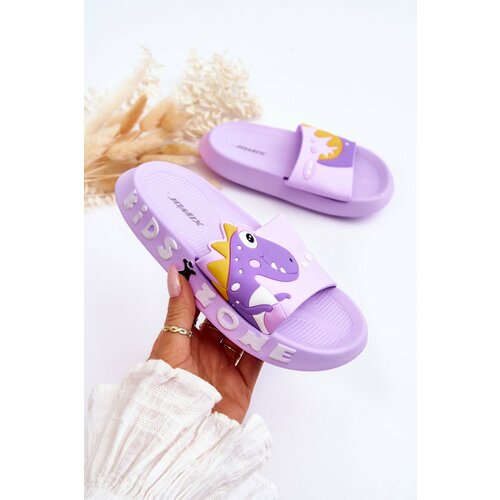 Kesi Children's foam slippers Dinosaur purple Dario Cene