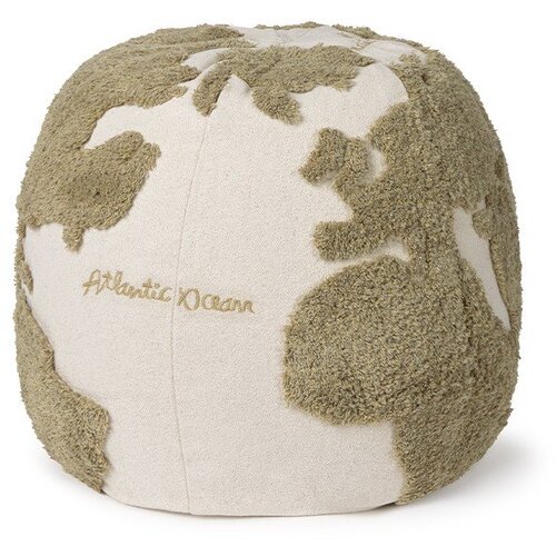 Lorena Canals Zeleno-kremno bela otro&amp;scaron;ka vreča za sedenje World Map &amp;ndash; Slike