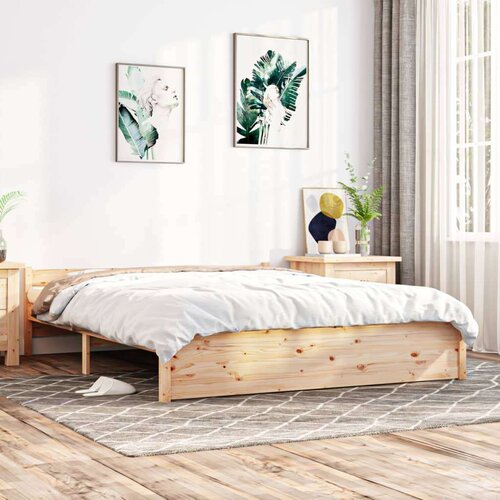  Posteljni okvir iz trdnega lesa 140x190 cm, (20906127) Slike