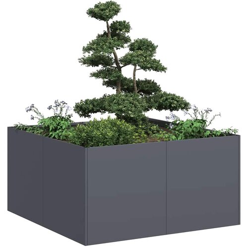 vidaXL Sadilnik Antracit 80x80x40 cm Hladno valjano jeklo Cene
