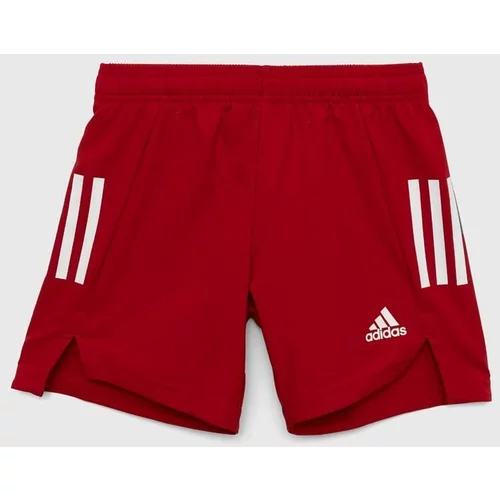 Adidas Otroške kratke hlače CONDIVO21 SHOY rdeča barva