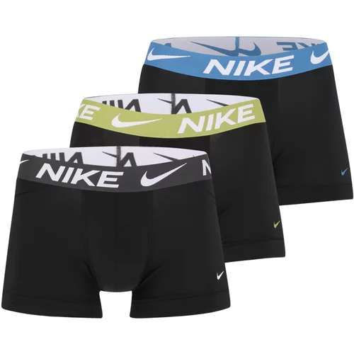 Nike Športne spodnjice modra / svetlo zelena / črna / bela