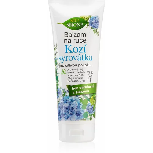 Bione Cosmetics Kozí Syrovátka balzam za roke za občutljivo kožo 205 ml