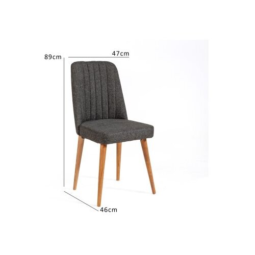  Hanah Home Trpezarijska stolica Vina Sandalye 869VEL5108 Slike