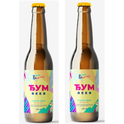 ĐumBeer Niskoalkoholno fermentisano piće na bazi đumbira i limuna, 2x0.33 Slike