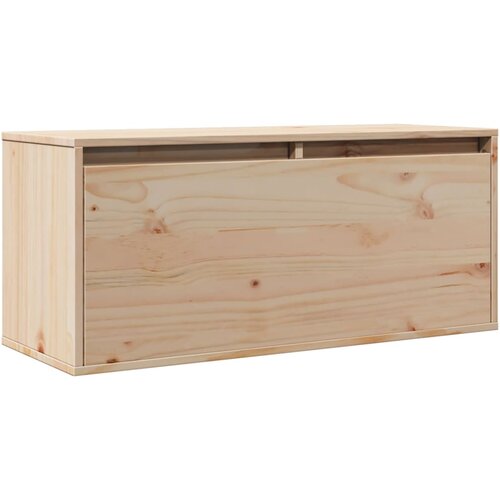 Maison Chic Stenska omarica - Zidna omarica 80x30x35 cm trdna borovina iu20, (22062425) Slike