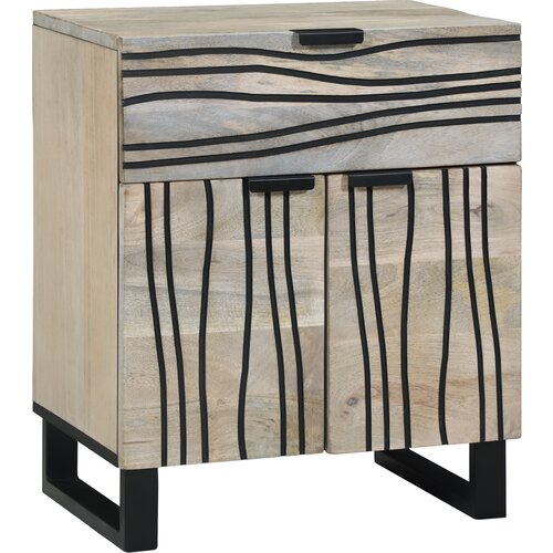 VidaXL Noćni ormarići s ladicama Bijela i crna 50 x 33 x 60 cm Slike