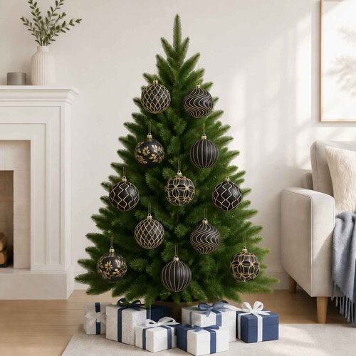  Set božićnih kuglica XL 8 cm Slike