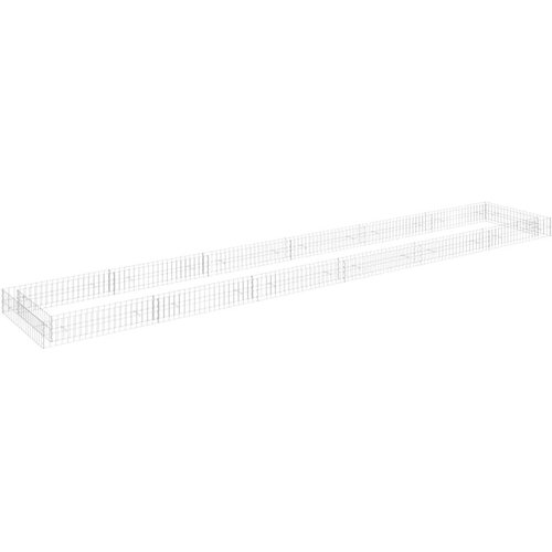 VidaXL Gabionska povi&amp;scaron;ena gredica od pocinčanog čelika 600x100x20 cm Slike