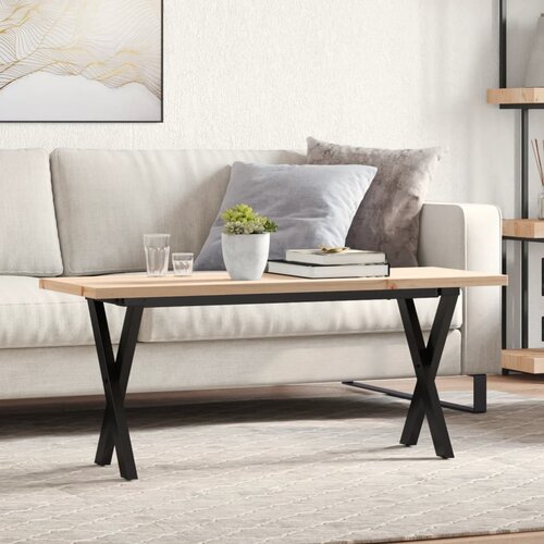  Stolić za kavu X-oblika 110x40x45,5 cm od borovine i čelik Cijene