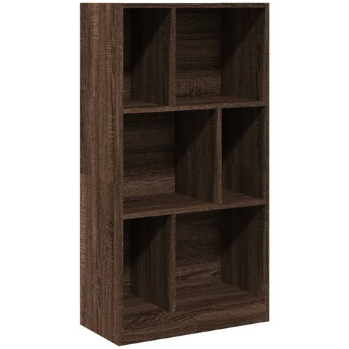 Maison Chic Knjižna omara - Knjižni regal rjavi hrast 57x28,5x107,5 cm inženirski les, (21725201) Cene