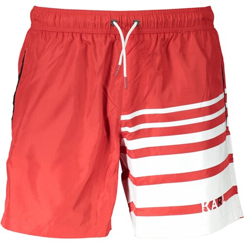 KARL LAGERFELD BEACHWEAR SWIMSUIT MEN'S BOTTOM RED Cene