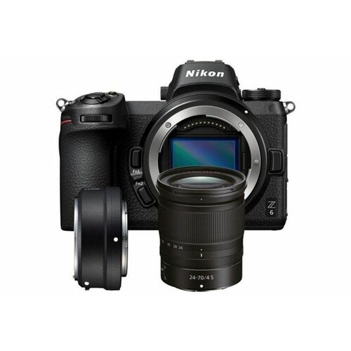Nikon Z6, Set (Sa 24-70mm f4 + FTZ adapter), Crni digitalni fotoaparat Slike