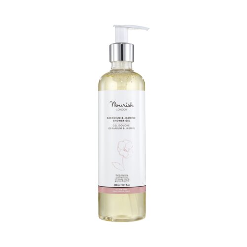 Nourish London Gel za prhanje pelargonija in jasmin Cene
