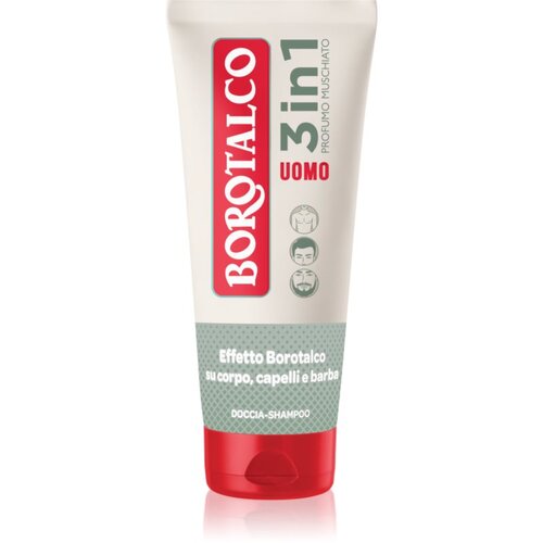 Borotalco MEN 3 in 1 gel za prhanje za moške za obraz, telo in lase dišave Musk 200 ml Cene