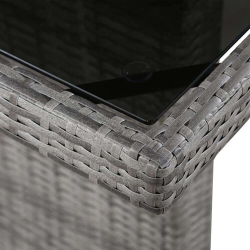 vidaXL Vrtni stol od poliratana i stakla 240 x 90 x 74 cm Cijene