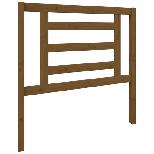 Maison Chic posteljno vzglavje - vzglavna omarica - nočna omarica medeno rjavo 96x4x100 cm trdna borovina, (21707416) Slike