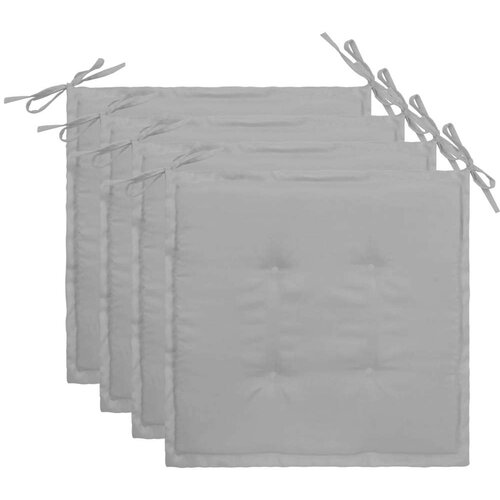  Jastuci za vrtne stolice 4 kom sivi 40 x 40 x 3 cm od tkanine Cijene