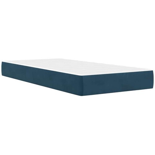  Okvir kreveta s madracem s uzglavljem 2 pcs Plava Bar&amp;scaron;un - Plava 100 x 200 cm Slike