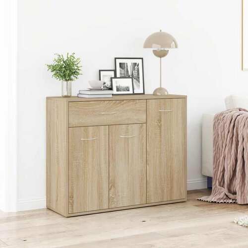  Komoda boja hrasta sonome 88 x 30 x 70 cm od konstruiranog drva Cijene