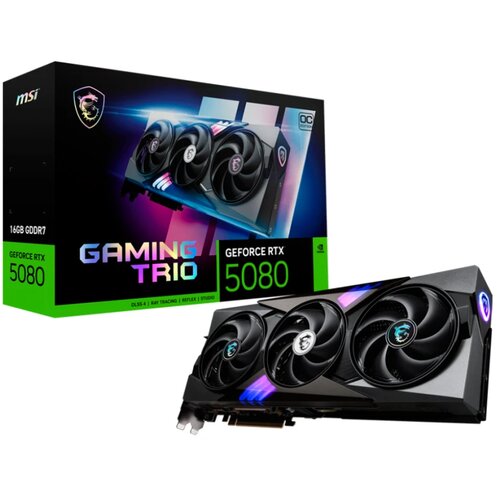 MSI Video Card Nvidia Gaming GeForce RTX 5080 16GB GDDR7 PCI Express 5.0 Video Card Cijene