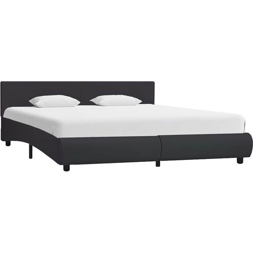  Okvir za krevet od umjetne kože s LED svjetlom crni 160x200 cm Cene
