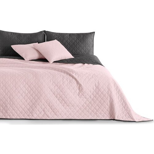 DecoKing Prekrivač Axel 170x270 cm, roza/grafitna Cene